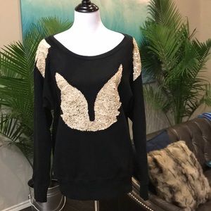 French Connection Sequined Oversized Sweatshirt